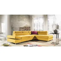 Xl Moebel Gmbh Ecksofa Stoff L-Form Bettfunktion Couch Design Polster Textil Eck Modern Gelb