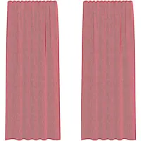 vidaXL Voile Rideaux avec passants 2 pcs. Rouge vin 140x245 cm