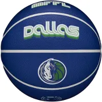 Wilson Ballon de basket - - NBA Team City Dallas Mavericks - Taille 7 - Cuir composite - Bleu