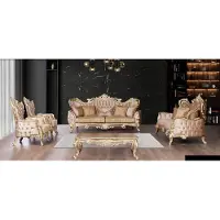 AEA Ensemble de canapés 3+3+1+1 places Table basse Canapé Fauteuil Canapé Relax Luxe Set 5pcs
