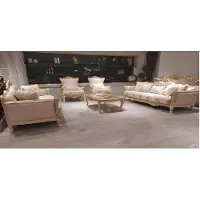 Xl Moebel Gmbh Luxus Gold Set Sofagarnitur 3+3+1+1 Sitzer Couchtisch Sofa Sessel Sofas 5tlg