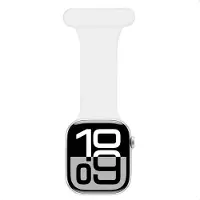 IMoshion Bracelet infirmier en silicone pour Apple Watch | 44/45/46/49 mm - Blanc