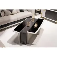 AEA Moderner bunter Couchtisch aus Holz
