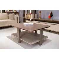 Xl Moebel Gmbh Couchtisch aus Holz in Braun modern eleganter Wohnzimmertisch
