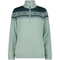 CMP Pull 1/2 zip en maille femme