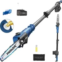 OEM Scie à chaîne électrique, moteur sans balais, tige télescopique, scie à chaîne CS-10, deux batteries, scies à chaîne télescopiques