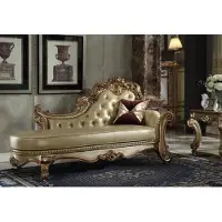 Xl Moebel Gmbh Chaiselongue linksseitig Sofa Knopfheftung Chesterfield Klassisch Gold