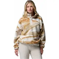 Columbia Polaire Helvetia II Printed Cropped Half Snap femmes - Beige - EU XS
