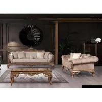 Xl Moebel Gmbh Sofagarnitur 3+3 Sitzer Chesterfield Sofa Sessel Luxus Set Stoff Garnitur 2tlg