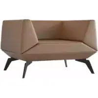 AEA Fauteuil Design Canapé Siège Luxe Oreilles Siège Relax Cuir Lounge Polster