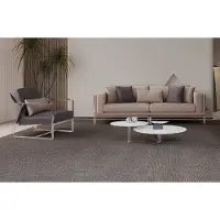 AEA Ensemble de canapé complet Beige Canapé en tissu Canapé 2 pièces