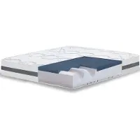 11.11 SRLS The White Stone Large Single Mattress 135x170 Memory Foam, Antibactérien, Antiacarien, Antiallergique. | Hauteur 22 cm | Fabriqué en Italie