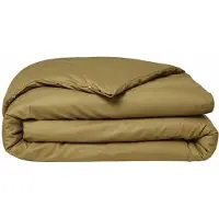 Autre Parure de lit - TODAY - 220 x 240 cm - Coton - Bronze - 2 taies d'oreiller incluses