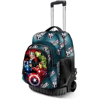 KARACTERMANIA Sac à dos Avengers GTS Fan 3.0, 30 litres, avec roulettes, bleu. Pour enfants, couleur bleue, taille unique