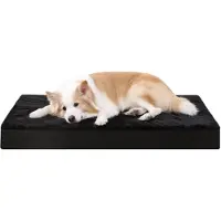 Merkloos Lit pour chien KSIIA, extra large, lavable. Cage de couchage orthopédique XXL pour chiens, avec housse imperméable et amovible. Grand matelas plat pour chien