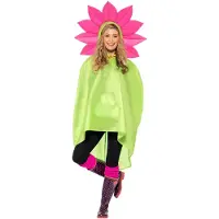 Generique Poncho fleur adulte taille unique