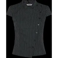 Weekday Chemisier 'Robin' gris / gris clair / noir
