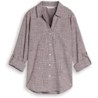 Tom Tailor Chemisier bordeaux / blanc