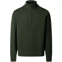 Hackett London pour homme. HM5800195 sweat en coton avec fermeture éclair et logo vert (XL), Casuel
