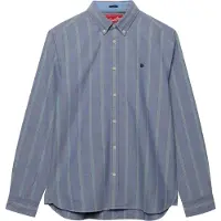 Superdry pour homme. M4011247A Chemise Preppy Oxford marine (M), Casuel, Coton, Manche longue