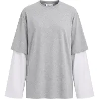 EDITED The Label T-shirt 'Simi' gris / blanc