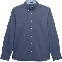 Superdry pour homme. M4011247A Chemise Preppy Oxford marine (XXL), Casuel, Coton, Classique, Manche longue