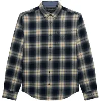 Superdry Cotton Lumberjack Long Sleeve Shirt Bleu S Homme