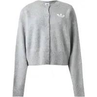 Adidas Originals Cardigan 'Essentials' gris chiné / blanc