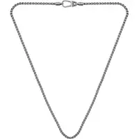 BOSS Collier chaîne argenté avec finition vieillie