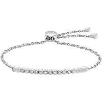 BOSS Bracelet chaîne argenté orné de cristaux