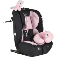 Moni Siège auto - i-Safe, i-Size, IsoFix, 76-150 cm, rose + jouet offert