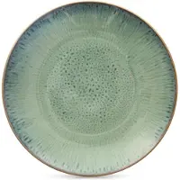 Lumarko Talerz Obiadowy Płytki Ceramiczny Zielony GLAZE 27 cm ORION Szkliwiony, Assiettes, Vert
