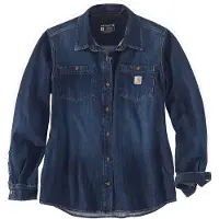 Carhartt Midweight Denim Chemise pour dames