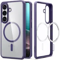 Spigen Ultra hybride (Samsung Galaxy S26, Samsung Galaxy S26+), Coque pour téléphone portable, Transparent, Bleu, Violet
