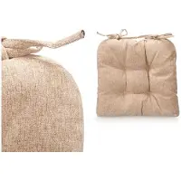 Gift Decor Satz 2 braune Stuhlkissen 40x40cm (40 x 40 cm)
