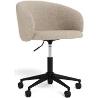 Ebuy24 Eleanor chaise de bureau beige.