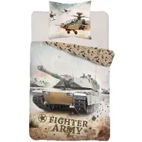 Detexpol Couverture de lit, housse de lit en coton pour enfants, dimensions 140x200, référence 5864a Panzer