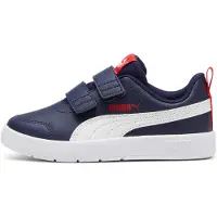 Puma Baskets 'Courtflex V3' bleu marine / rouge / blanc
