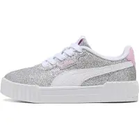 Puma Baskets basses enfant Carina 3.0 Glitz PS filles - Argenté - 35