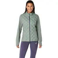 Asics Road Winter Jacket Vert L Femme