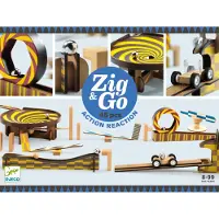 Djeco Toboggan à Billes - 45 Parties - Zig & Go - Bois - - UneTaille - Toboggan à Billes