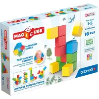 Geomag Blocs magnétiques - - Jeu créatif - 16 pièces - Éducatif - Plastique recyclé - À partir de 12 mois