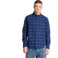 Timberland Flannel Check Regular Long Sleeve Shirt Bleu XL Homme