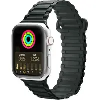DUX Strap (Armor Version) Apple Watch Ultra, SE, 9, 8, 7, 6, 5, 4, 3, 2, 1 (49, 45, 44, 42 mm) silicone magnétique bracelet vert