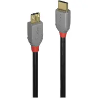 Lindy Anthra Line - Câble USB - USB-C (M) pour Micro-USB de type B (M) - USB 2.0 - 2 m - rond - noir