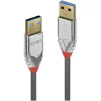 Lindy CROMO - Câble USB - USB type A (M) pour USB type A (M) - USB 3.0 - 2 m - rond - gris