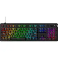 HyperX Alloy Rise - Clavier de jeu, Taille complète (100%), Filaire, USB, Commutateur mécanique, LED RGB, Noir