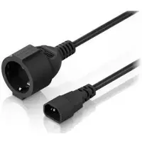 Ubiquiti Servers C14 TYPE F SCHUKO ADAPTER CABLE, Câble d'alimentation, Noir