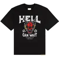 Netflix Hommes, T-shirt, Stranger Things - Hell Can Wait, Noir, (M)