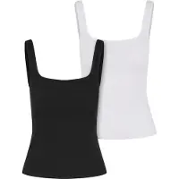 Urban Classics Tb7513a Sleeveless Top 2 Units Blanc,Noir 5XL Femme